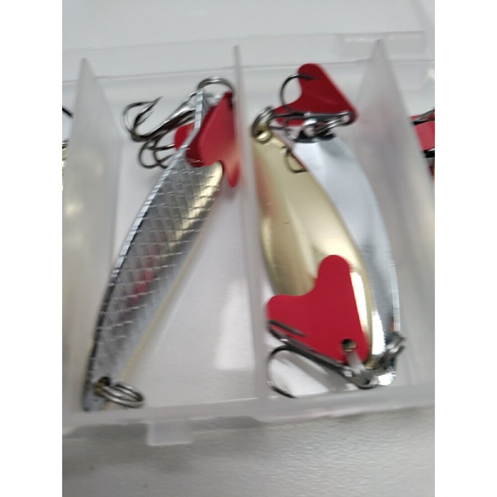 A 10 Piece Silver And Gold Spoon Lures For Bass Trout And More - Picture 5 of 7